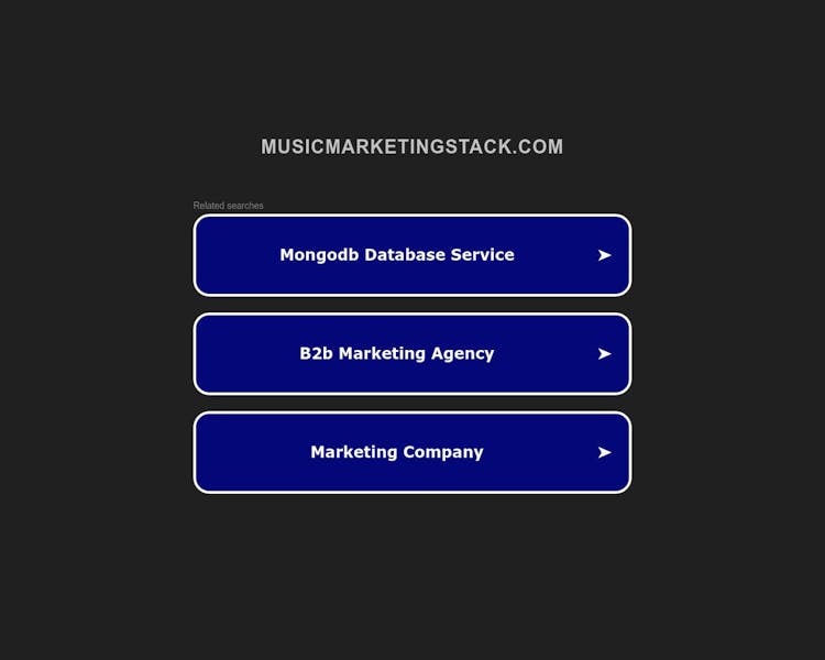 Music Marketing Stack Screenshot