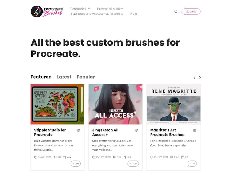 ProCreate Brushes Screenshot
