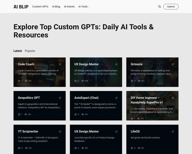 AI Blip Screenshot