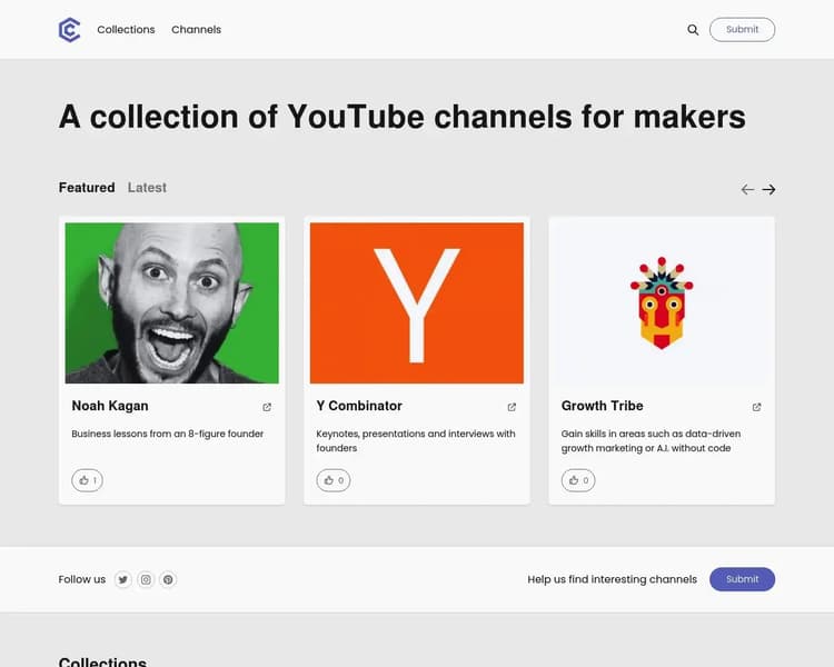 Creator Channels Screenshot