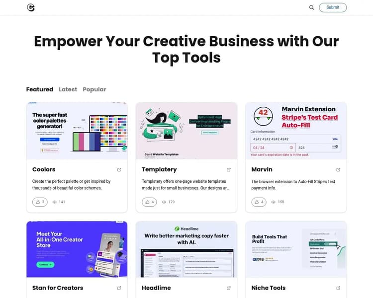 Creator Tools Screenshot