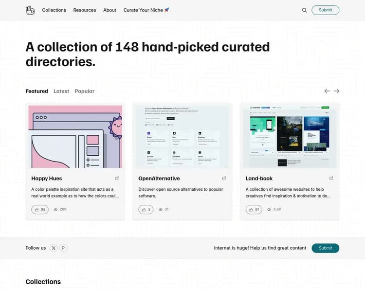 Internet Curated Screenshot