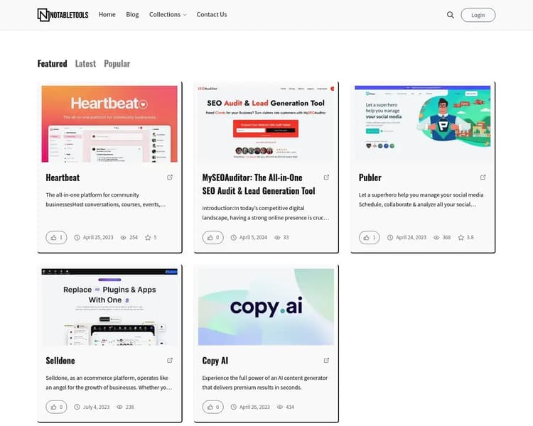 Notable Tools Screenshot