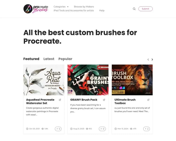 ProCreate Brushes Screenshot