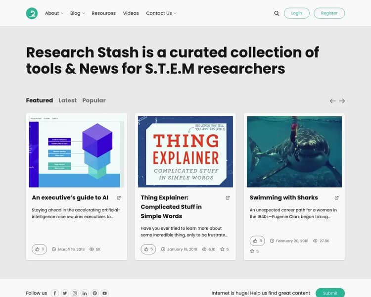 Research Stash Screenshot